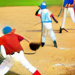 generated: a team playing baseball #4