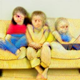 generated: three children on a couch #4